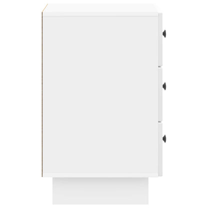 Bedside Cabinet with Drawer High Gloss White 43 x 41 x 66.5 cm