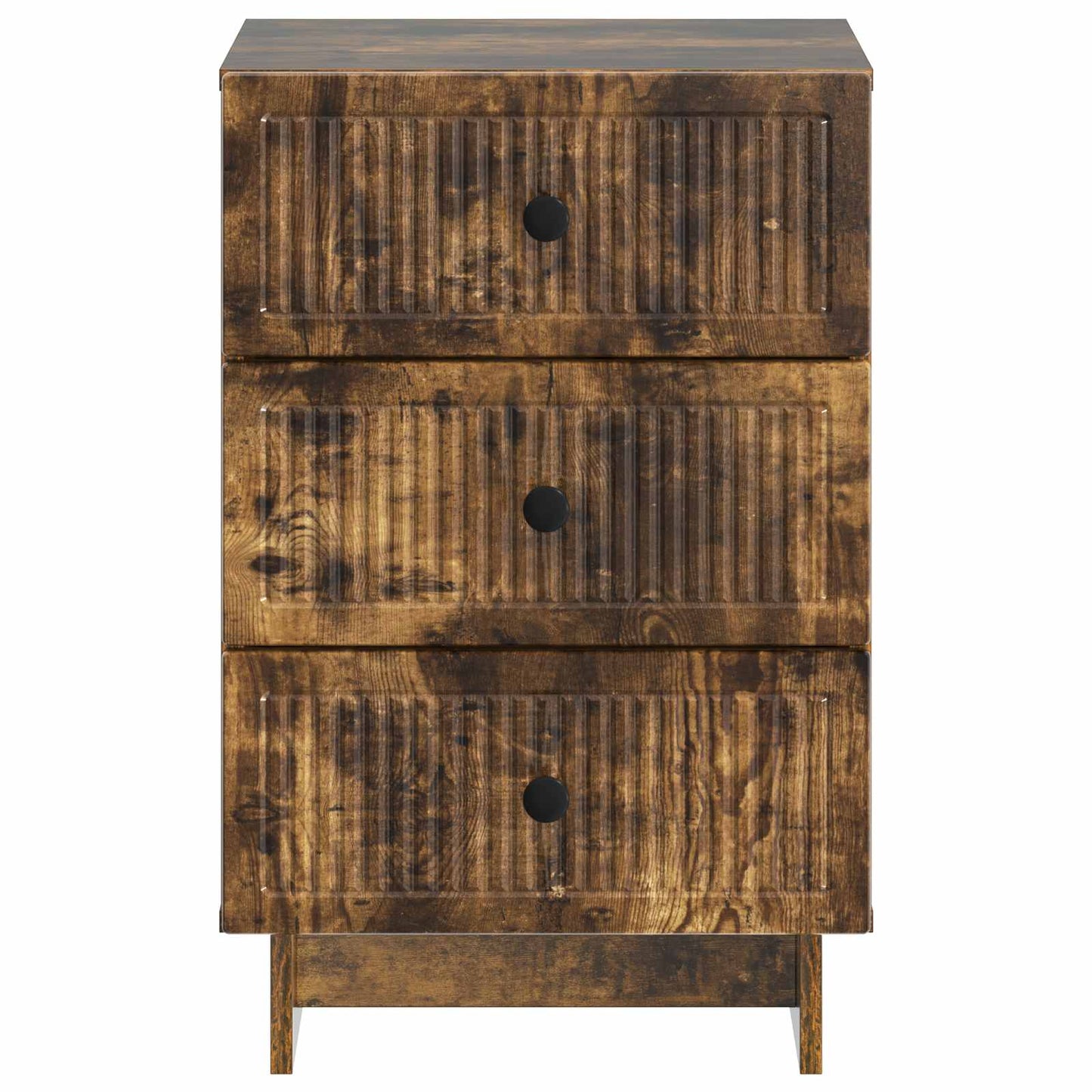 Bedside Cabinet Smoked Oak 43 x 41 x 66.5 cm Engineered Wood