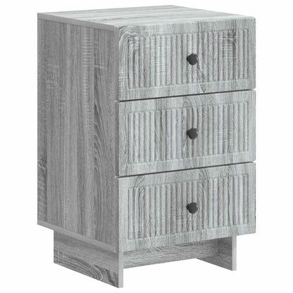 Bedside Cabinet Grey Sonoma 43 x 41 x 66.5 cm Engineered Wood