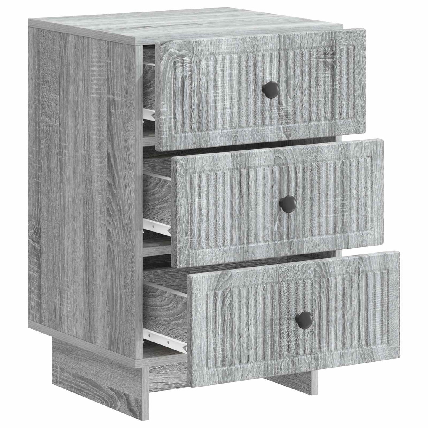 Bedside Cabinet Grey Sonoma 43 x 41 x 66.5 cm Engineered Wood