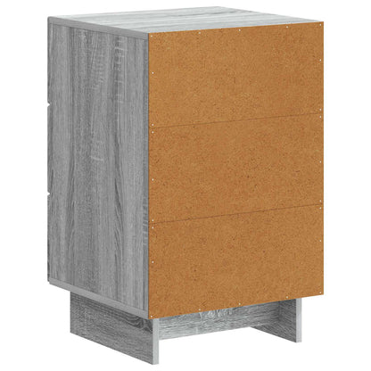 Bedside Cabinet Grey Sonoma 43 x 41 x 66.5 cm Engineered Wood