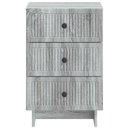 Bedside Cabinet Grey Sonoma 43 x 41 x 66.5 cm Engineered Wood