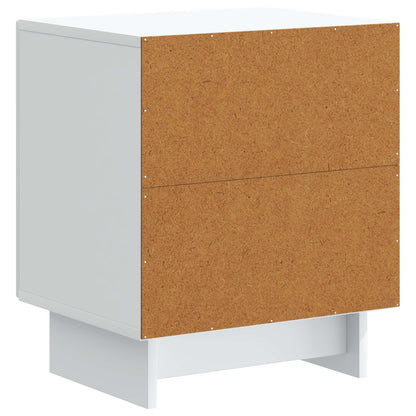 Bedside Cabinet 2 pcs White 43 x 34.5 x 50 cm Engineered Wood