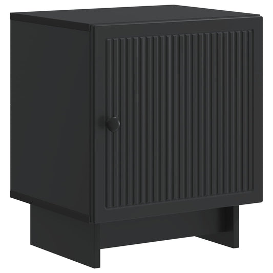 Bedside Cabinet Black 43 x 34.5 x 50 cm Engineered Wood