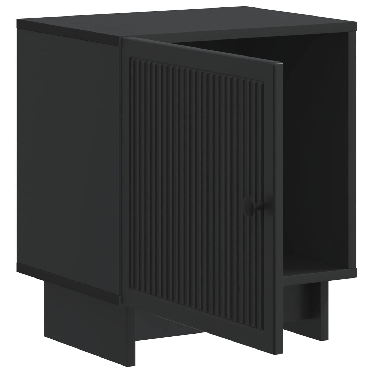 Bedside Cabinet Black 43 x 34.5 x 50 cm Engineered Wood