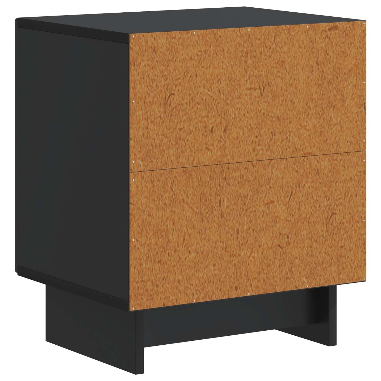 Bedside Cabinet Black 43 x 34.5 x 50 cm Engineered Wood