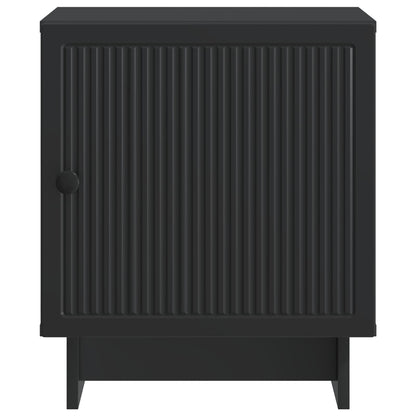 Bedside Cabinet Black 43 x 34.5 x 50 cm Engineered Wood