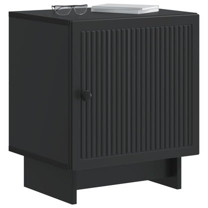 Bedside Cabinet Black 43 x 34.5 x 50 cm Engineered Wood