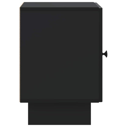 Bedside Cabinet Black 43 x 34.5 x 50 cm Engineered Wood