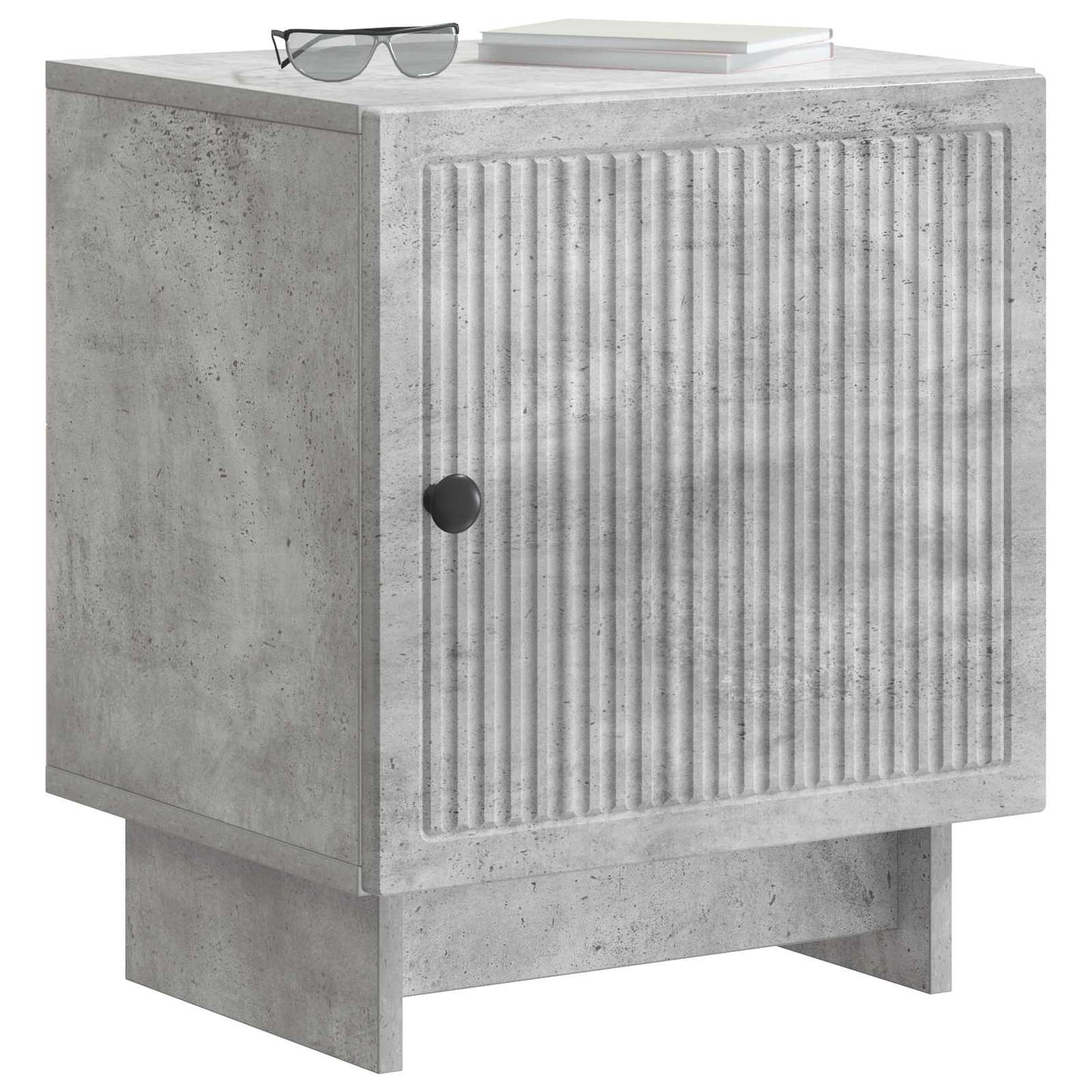 Bedside Cabinet Concrete Grey 43 x 34.5 x 50 cm Engineered Wood