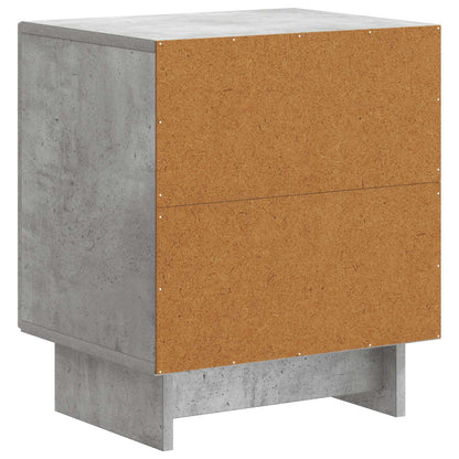 Bedside Cabinet 2 pcs Concrete Grey 43 x 34.5 x 50 cm