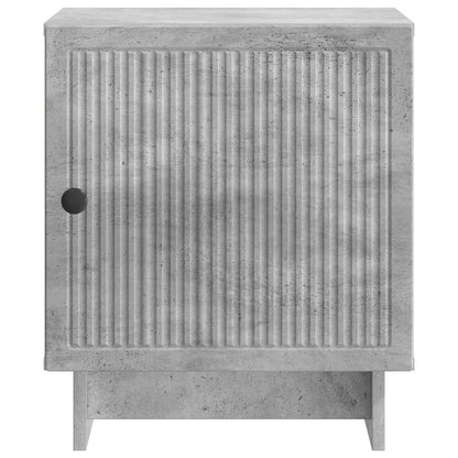 Bedside Cabinet 2 pcs Concrete Grey 43 x 34.5 x 50 cm