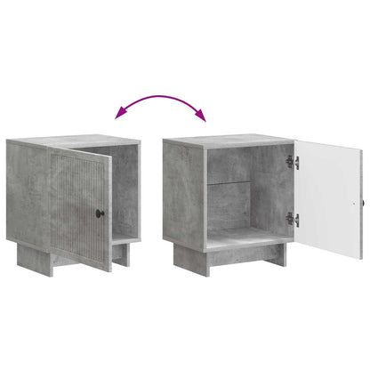 Bedside Cabinet 2 pcs Concrete Grey 43 x 34.5 x 50 cm
