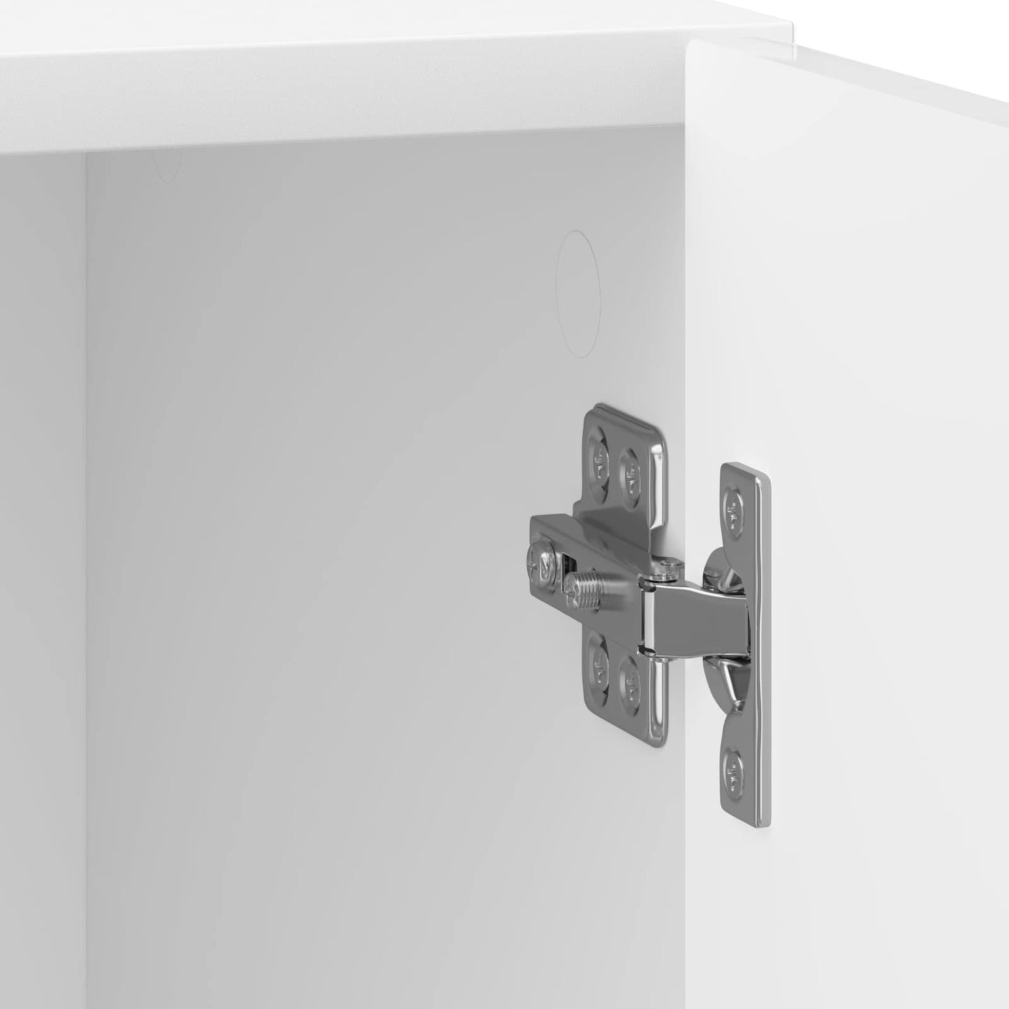 Bedside Cabinet High Gloss White 43 x 34.5 x 50 cm