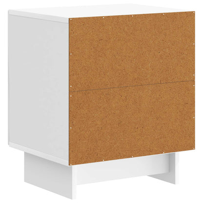 Bedside Cabinet High Gloss White 43 x 34.5 x 50 cm
