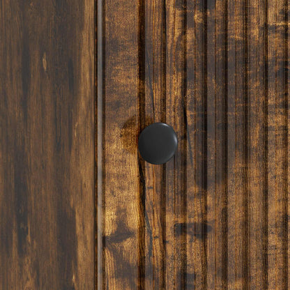 Bedside Cabinet Smoked Oak 43 x 34.5 x 50 cm Engineered Wood