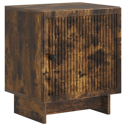 Bedside Cabinet Smoked Oak 43 x 34.5 x 50 cm Engineered Wood