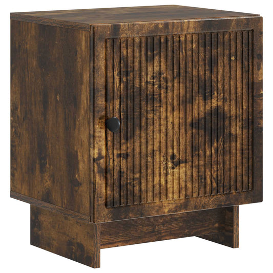 Bedside Cabinet Smoked Oak 43 x 34.5 x 50 cm Engineered Wood