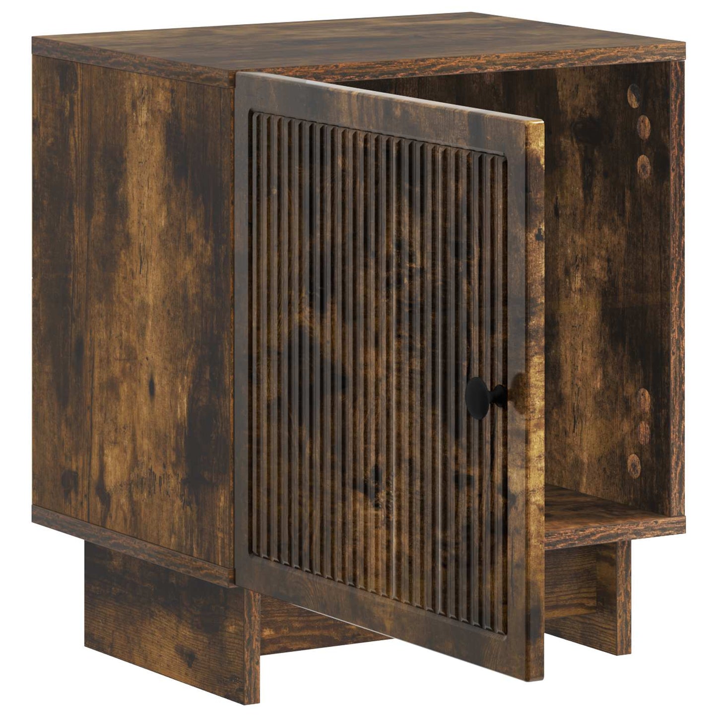 Bedside Cabinet Smoked Oak 43 x 34.5 x 50 cm Engineered Wood