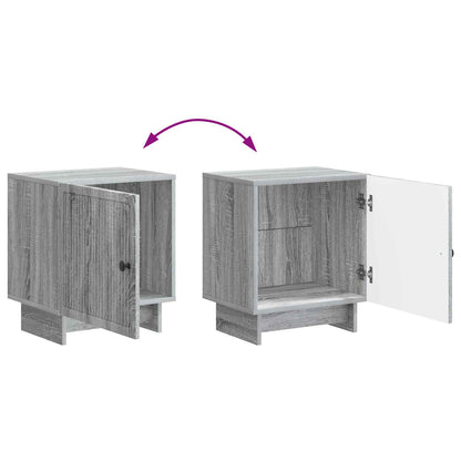 Bedside Cabinet 2 pcs Grey Sonoma 43 x 34.5 x 50 cm
