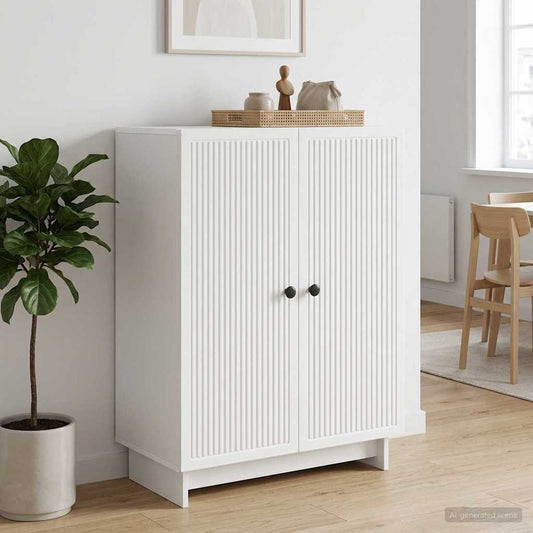Sideboard White 66 x 34.5 x 90 cm Engineered Wood
