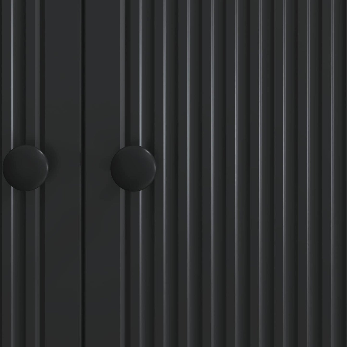 Sideboard Black 66 x 34.5 x 90 cm Engineered Wood