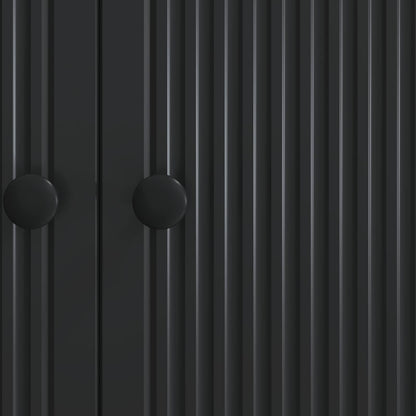 Sideboard Black 66 x 34.5 x 90 cm Engineered Wood