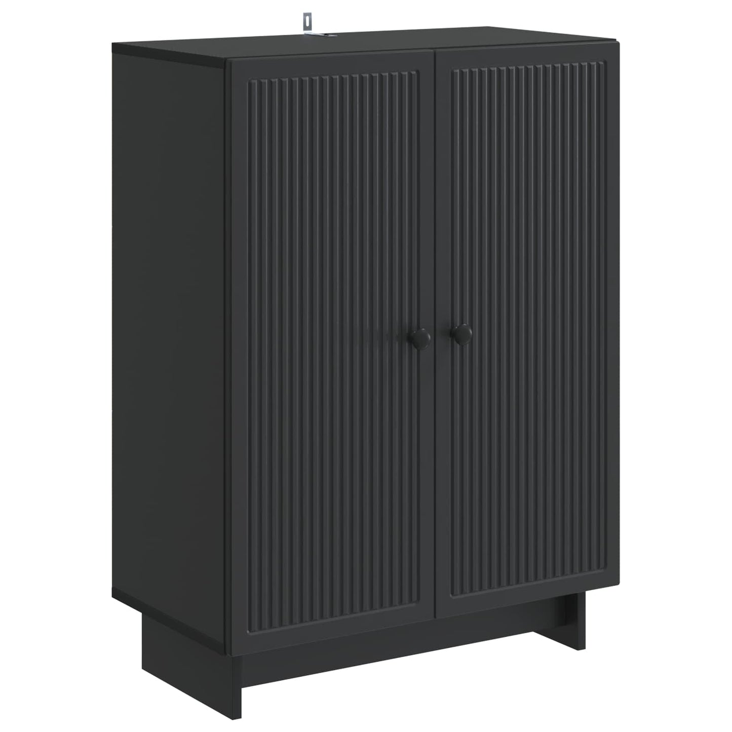 Sideboard Black 66 x 34.5 x 90 cm Engineered Wood
