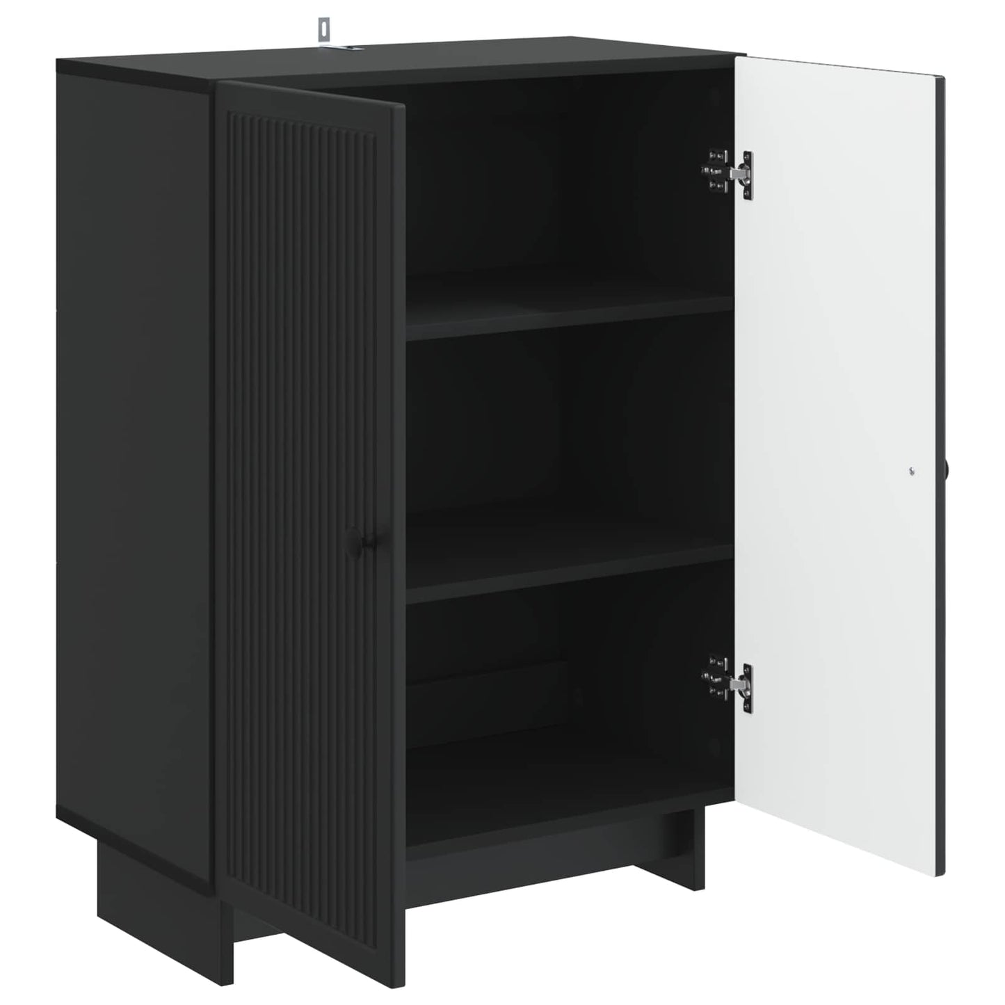 Sideboard Black 66 x 34.5 x 90 cm Engineered Wood