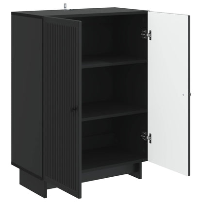 Sideboard Black 66 x 34.5 x 90 cm Engineered Wood
