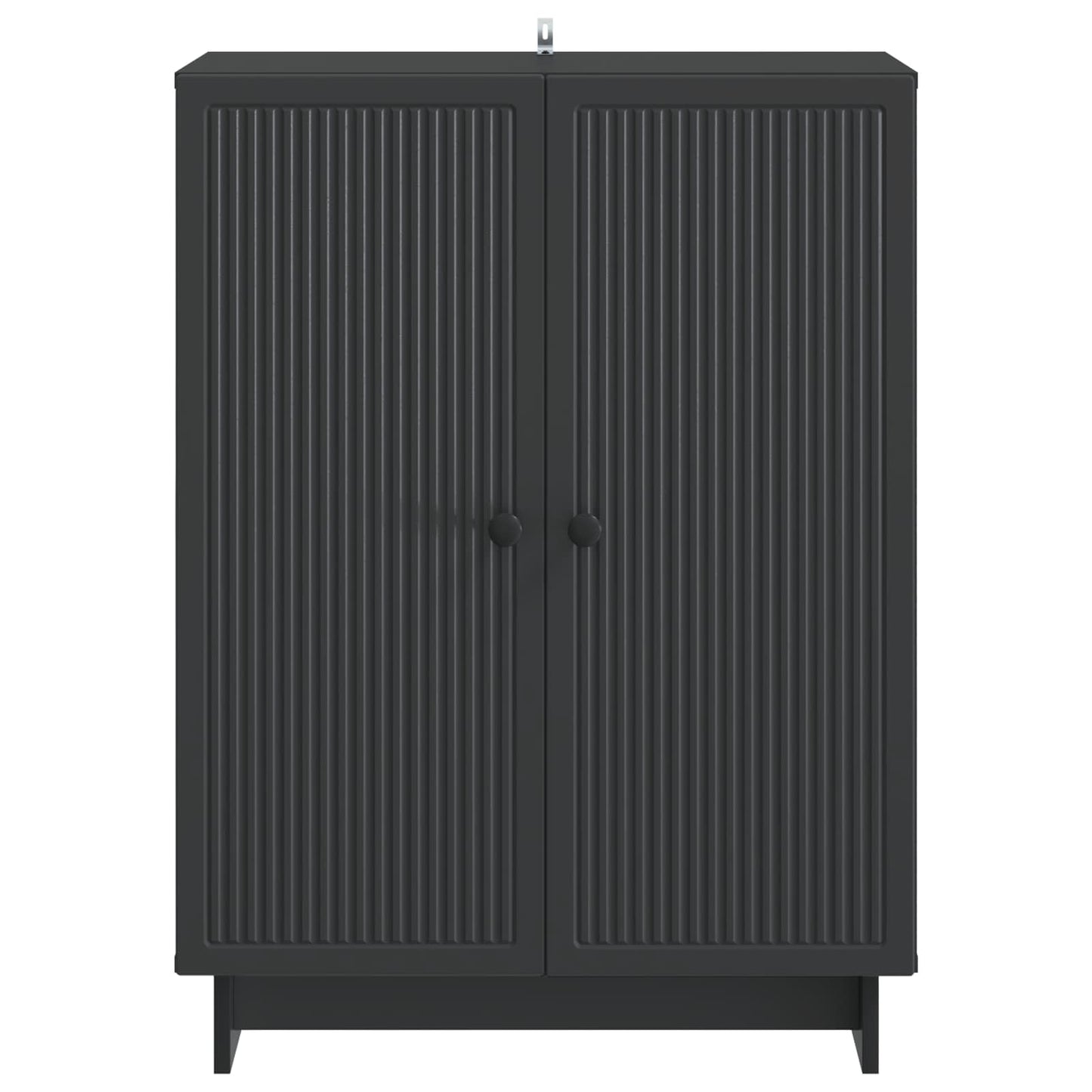 Sideboard Black 66 x 34.5 x 90 cm Engineered Wood