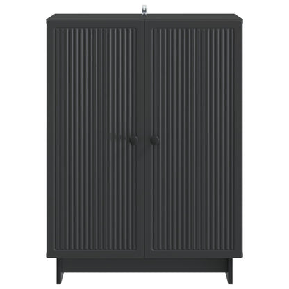 Sideboard Black 66 x 34.5 x 90 cm Engineered Wood