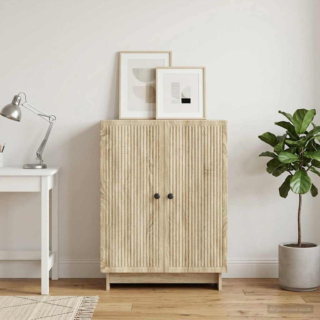 Sideboard Sonoma Oak 66 x 34.5 x 90 cm Engineered Wood