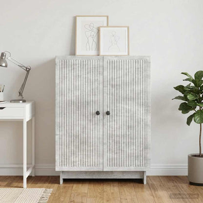 Sideboard Concrete Grey 66 x 34.5 x 90 cm Engineered Wood