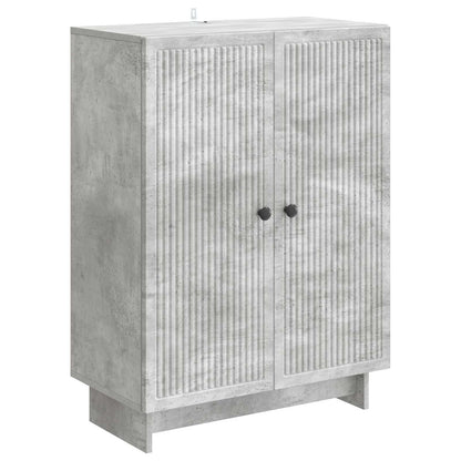 Sideboard Concrete Grey 66 x 34.5 x 90 cm Engineered Wood