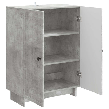 Sideboard Concrete Grey 66 x 34.5 x 90 cm Engineered Wood