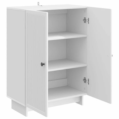 Sideboard High Gloss White 66 x 34.5 x 90 cm Engineered Wood