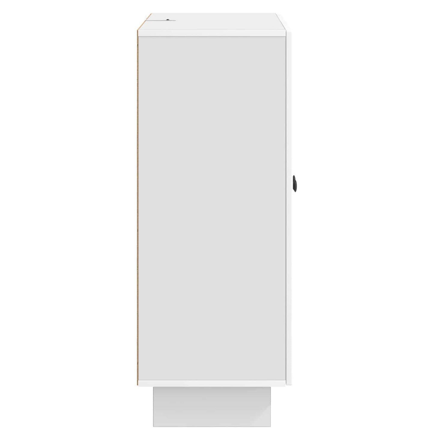 Sideboard High Gloss White 66 x 34.5 x 90 cm Engineered Wood
