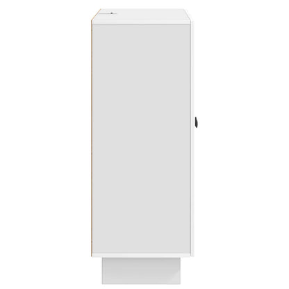 Sideboard High Gloss White 66 x 34.5 x 90 cm Engineered Wood