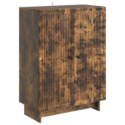 Sideboard Smoked Oak 66 x 34.5 x 90 cm Engineered Wood