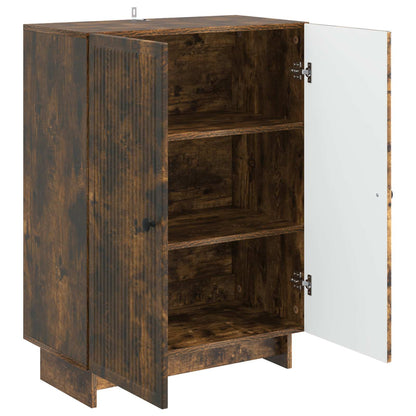Sideboard Smoked Oak 66 x 34.5 x 90 cm Engineered Wood