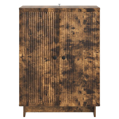 Sideboard Smoked Oak 66 x 34.5 x 90 cm Engineered Wood