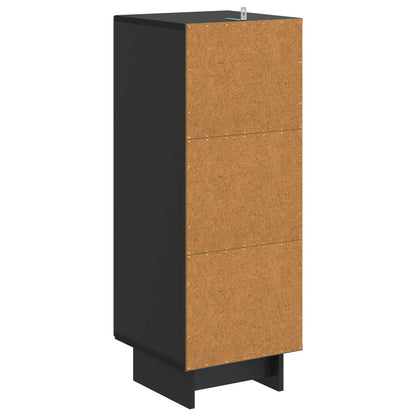 Sideboard Black 33 x 34.5 x 90 cm Engineered Wood