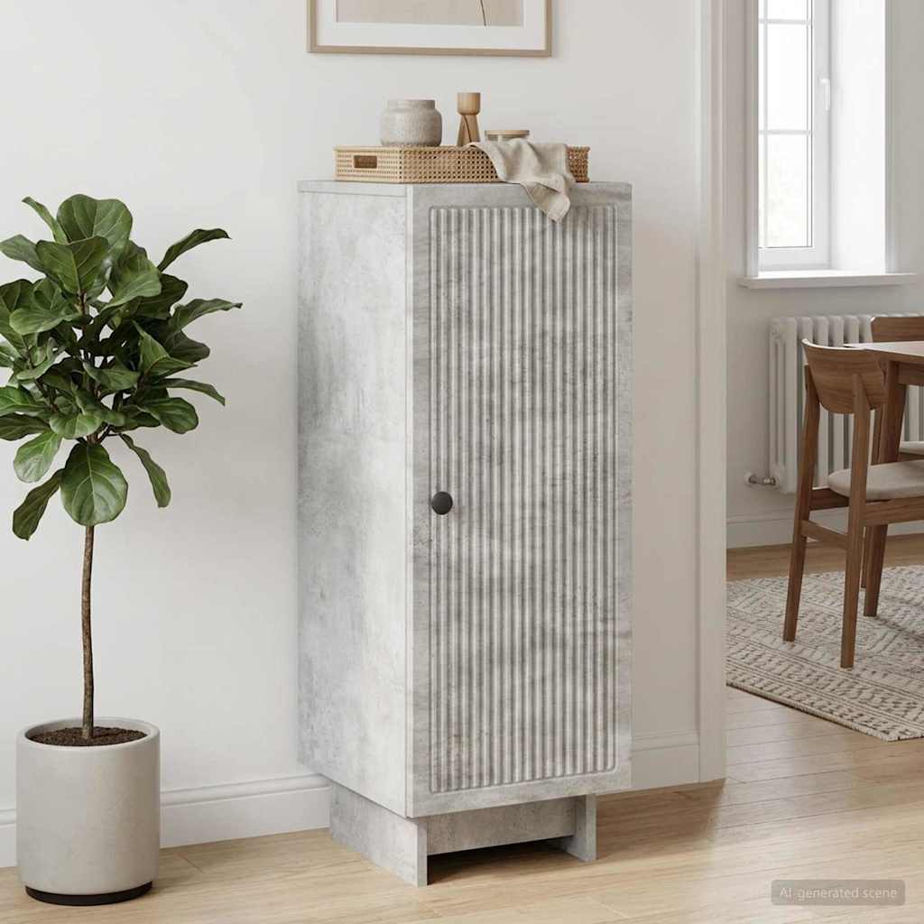 Sideboard Concrete Grey 33 x 34.5 x 90 cm Engineered Wood