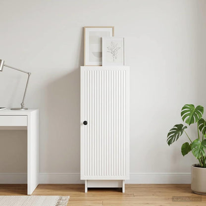 Sideboard High Gloss White 33 x 34.5 x 90 cm Engineered Wood
