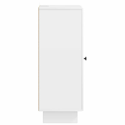 Sideboard High Gloss White 33 x 34.5 x 90 cm Engineered Wood