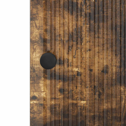 Sideboard Smoked Oak 33 x 34.5 x 90 cm Engineered Wood
