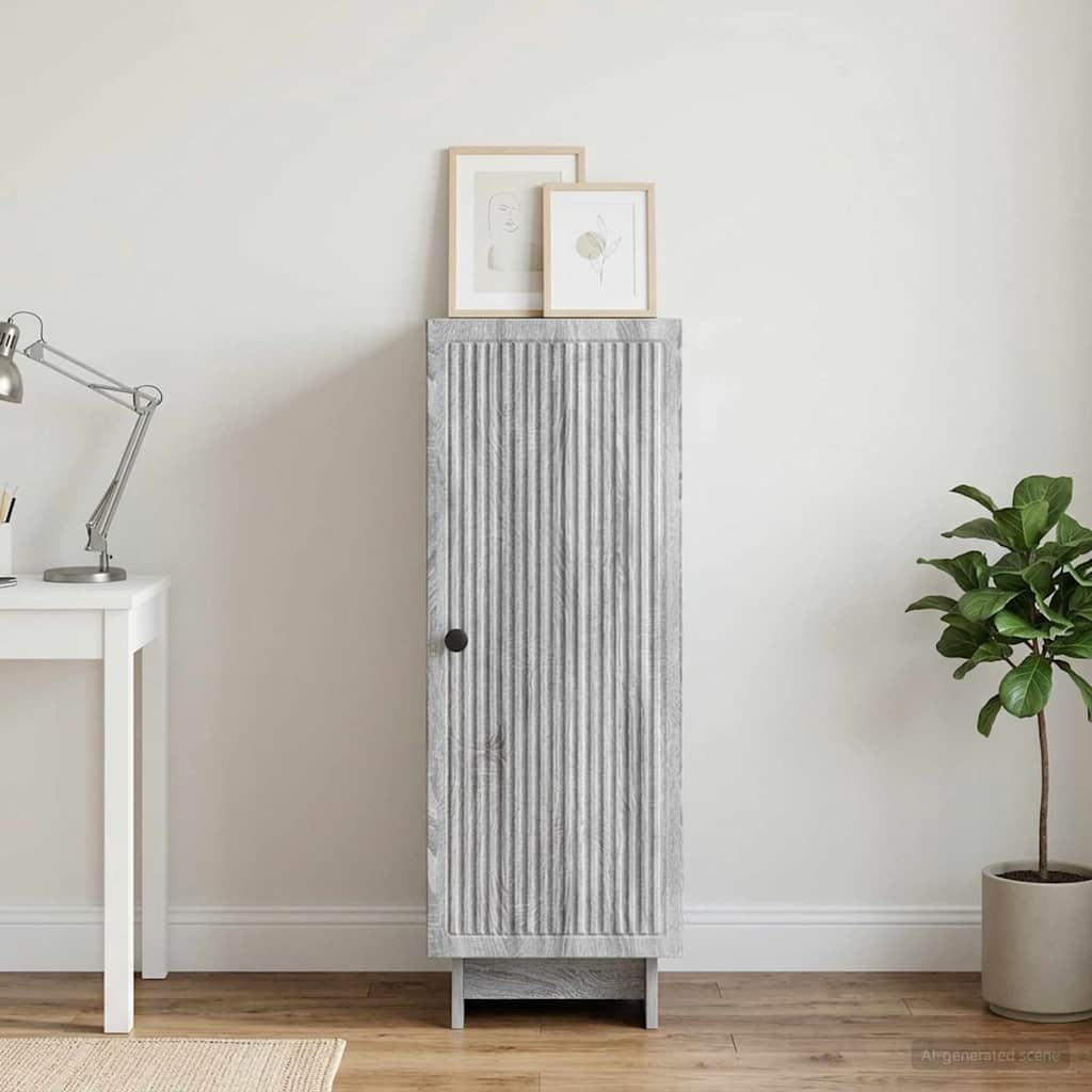 Sideboard Grey Sonoma 33 x 34.5 x 90 cm Engineered Wood