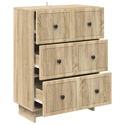 Drawer Cabinet Sonoma Oak 66 x 34.5 x 90 cm Engineered Wood
