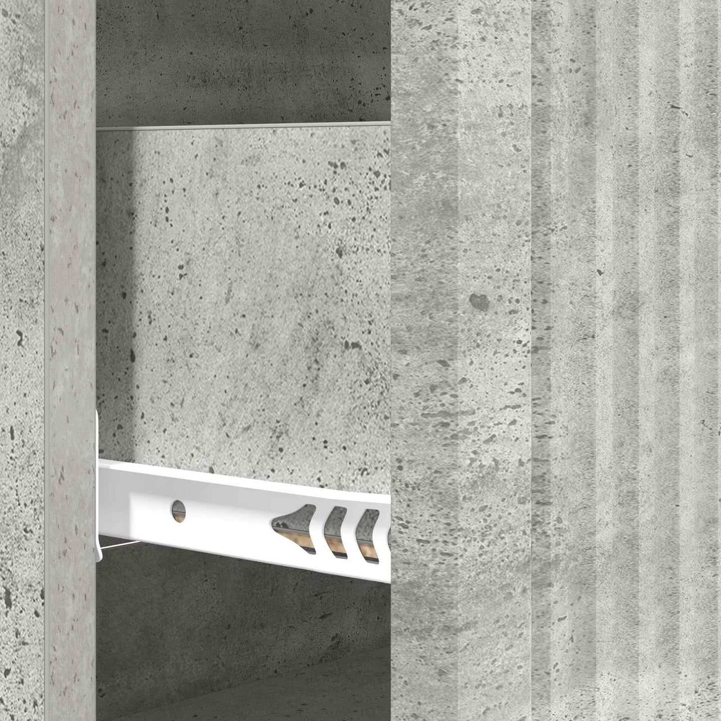 Drawer Cabinet Concrete Grey 66 x 34.5 x 90 cm Engineered Wood